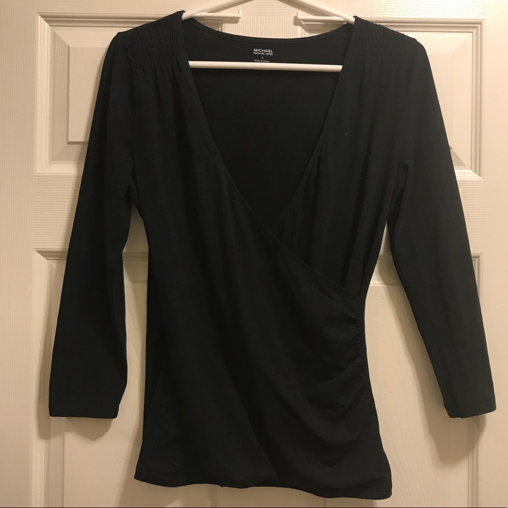 Women’s Michael Kors Black Long Sleeve Shirt Sz S